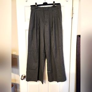 Wide leg flannel pants